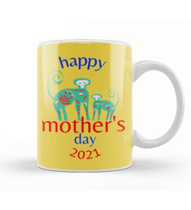 Mothers Day 2021 CUTE MOM Kupa Bardak Porselen