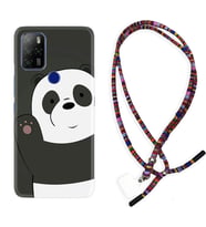 Omix X300 X500 X400 X600 X700 Kılıf Boyun Asklı Rasta Silikon Hello Panda 1709