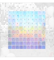 Işıltılı Pul Payetli Arka Fon Paneli, 30cm x 30cm - Rainbow (STD)