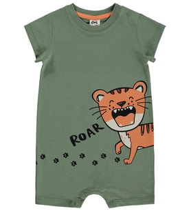 Civil Baby Roar Baskılı 6-18 Ay Tulum - Haki