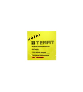 Temat Yapışkanlı Not Kağıdı 75x75mm Fosforlu Sarı 80yp