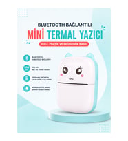 Taşınabilir Bluetooth Cep Yazıcısı, Mürekkepsiz ve Hızlı Baskı Özelliği
