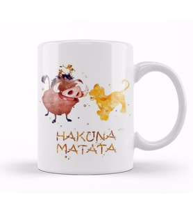 Hakuna Matata 02 Kupa Bardak Porselen