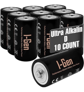 Batteries LR20 Ultra Alkalin D Boy Pil 1.5V Büyük Boy Pil 10'lu Paket