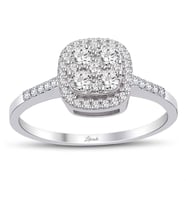 0.55 Ct Pırlanta Coronet Yüzük (Beyaz)