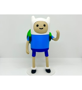 Finn the Human Figürü - 3D Yazıcı Tasarım Adventure Time Biblosu - Macera Zamanı Finn Heykelcik