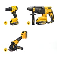 SGS COMBO SET 3 PARÇA (Darbeli Matkap/Kırıcı-Delici Matkap/Avuç Taslama Makinesi) SGS5450