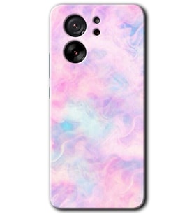 Xiaomi Mi 13T Pro Kılıf HD Desen Baskılı Arka Kapak - Pembe Duman