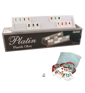 1010211 Platin Plastik Okey Takımı -Starokey