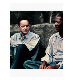 The Shawshank Redemption Andy Dufresne Tablo Ahşap Poster Dekoratif