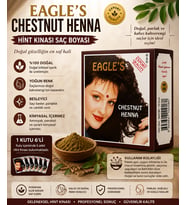 Chestnut Henna Hint Kınası Saç Boyası Kestane Renk 6’lı Kutu Doğal Görünümlü Saç Boyası