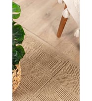 Natura 6661 %100 Doğal Jüt Kilim Bej Renkli Yumuşak Dokulu Şık Tasarımlı Kilim Modern Dokuma Kilim