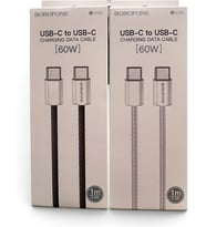 STORE USB-C to USB-C 2 Adet Hızlı Şarj Kablosu Type-C 60W PD, 1m Örgülü Şarj Kablosu USB-C Cihazlarla Uyumlu - ST
