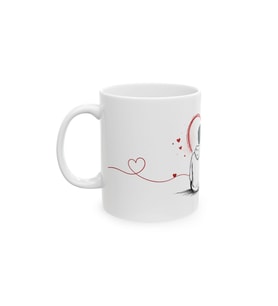 Seninle Güzel Romantik Sevgili Çift Temalı A Sınıf Porselen Kupa 330 ml KF07102641