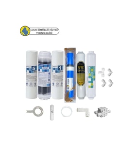 Purefer Açık kasa çift sedimentli Sertifikalı 6li Vontron Helixfil Yüksek Tds mebran  B12 alkalili