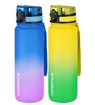 Uzspace 2'li Tritan Matara Seti 800 ml Çift Renk Softtouch FF Collection Tritan Su Matarası