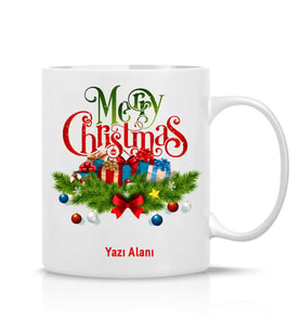 Yılbaşı Hediyesi Yeni yıl Hediyesi Çay Kahve Kupa Bardak-Happy christmas-Mutlu yıllar-2024-022
