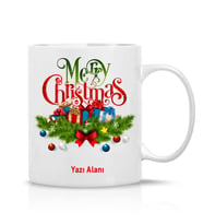 Yılbaşı Hediyesi Yeni yıl Hediyesi Çay Kahve Kupa Bardak-Happy christmas-Mutlu yıllar-2024-022