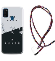 Samsung M21 M22 M23 M30 M31S M32 Kılıf Boyun Asklı Rasta Silikon Life and Death 1339