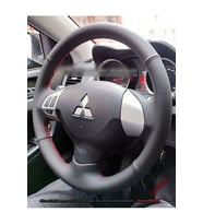 Mitsubishi Lancer 2010-2012 Uyumlu Araca Özel Dikmeli Direksiyon Kılıfı