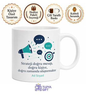 Marka İletişimi Öğrencisine Hedef Kitle Marka Elçisi Strateji Kupa Bardak Hediye