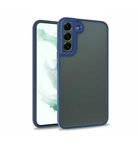 Galaxy S22 Kılıf Zore Flora Buton,Kenar Çevresi Renkli Kılıf (Mavi)