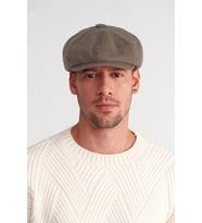 Erkek Kışlık Yün İngiliz Kasket Şapka Baker Boy Cap (Kahverengi)