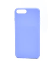 iPhone 7 Plus / 8 Plus Uyumlu Düz Renk Esnek Yumuşak Silikon Kılıf  Rubber Açık Mor