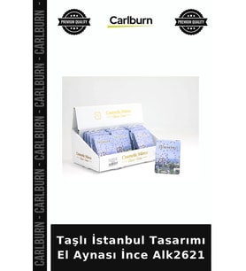 Özel Üretim Hediyelik Şık Aksesuar Kişisel Tasarım Taşlı İstanbul Tasarımı El Aynası İnce Alk2621