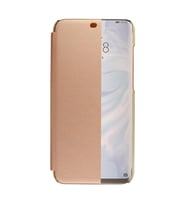 Huawei Y7 Prime 2019 Yarım Cam Kapaklı Kılıf (Rose - Gold)