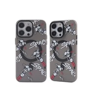 Newface Apple iPhone 12 Pro Max Kılıf Apollo Magneticsafe Desenli Kapak - Apollo Siyah - 3