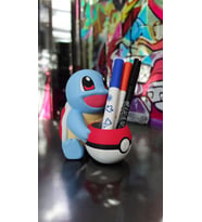 DorDen3D Squirtle Pokemon Kalemlik Fırçalık & Masaüstü Organizer (Çok Renkli)