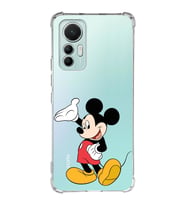 Xiaomi Mi 12 Lite Uyumlu Köşe Korumalı Antişok Kapak Mickey Mouse Tasarımlı Şeffaf Silikon Kılıf