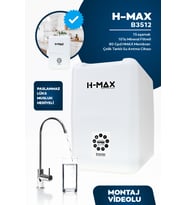 8 Litre Çelik Tanklı 15 Aşama Multi Mineralli 80 GPD Su Arıtma Cihazı HMAXB3512