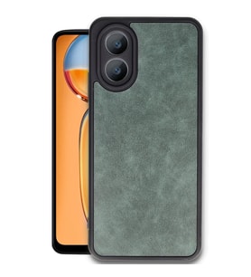 Oppo A38 Kılıf Aras Deri Kapak - Koyu Yeşil