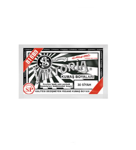 Siyah Kumaş Boyası Viktoria 10gr