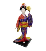 Japon Kimonolu Geyşa Bebek Biblo 30 cm No.9