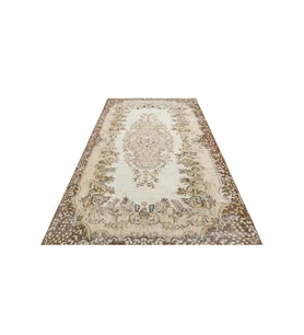 Yün Eskitme El Yapımı Halı 170x274 cm F1084