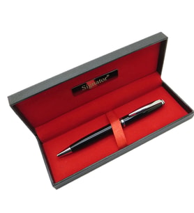 Signator® T553 Siyah Krom Tükenmez Kalem  İsme Özel Kalem  Hediyelik Kalem( (Karışık)