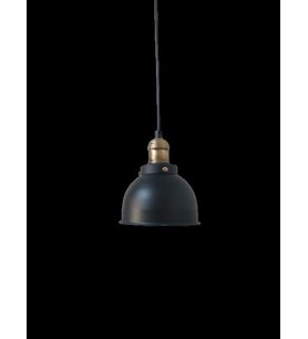 Retro Metal Dekoratif Tekli Siyah Rustik Sarkıt Avize (Burnt Olive)