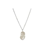 Soyut Insan Yüzü Unisex Kolye (Gümüş)