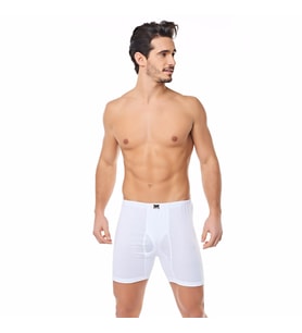 Tutku Erkek Ribana Arjantin Paçalı Boxer 6'lı  0111 (Beyaz)