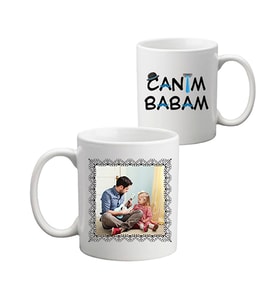 Babalar Günü Hediyesi Canım Babam Fotoğraflı Kupa Bardak
