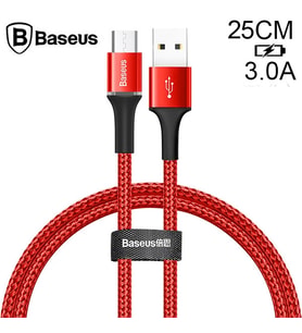 Baseus halo Mikro Usb 3A Hızlı Şarj 0.25CM Kısa Power Bank için Şarj Kablosu-( - SSSSSS1814-9