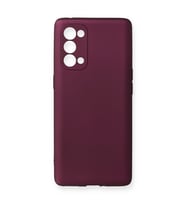 Oppo Reno 5 Pro Kılıf First Silikon - Mürdüm