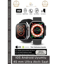 #AkıllıSaat Watch8 Ultra 2023 Smart Watch Su Geçirmez Nabız Ölçer iOS Android 45mm Ultra Akıllı Saat