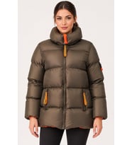 Dewberry Kadın %100 Polyester Mont Haki Z9682 Günlük Dış Giyim, Şehir ve Ofis Stili, Kazak ve Gömlek Kombini