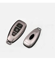 Ford Focus ile Uyumlu Silikon Oto Anahtar Kabı Kılıfı Füme