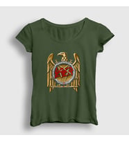 Presmono Kadın Haki Gold Eagle Slayer T-Shirt 111281tt (Haki)