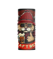Motobir Baf-Bandana Kırmızı Bere Gözlüklü Kupa Bardak Kedi (Renksiz)